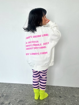 「アイテム（レギンス/スパッツ）」を使った、marina  さん（キッズ・109cm）の秋コーディネート
