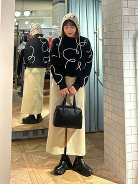 「アイテム（スウェット）」を使った、marina  さん（レディース・160cm・30代）の冬コーディネート