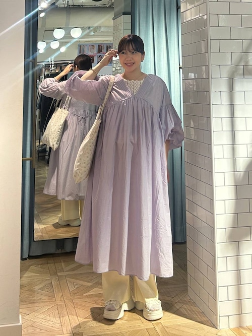 セール】ボイルギャザーワンピース 451917（ワンピース）｜LOWRYS FARM