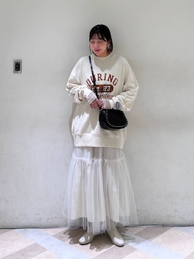 「アイテム（スウェット）」を使った、marina  さん（レディース・160cm・30代）の秋コーディネート