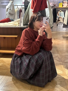 「アイテム（スウェット）」を使った、marina  さん（レディース・160cm・30代）の秋コーディネート