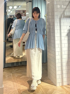 「アイテム（スカート）」を使った、marina  さん（レディース・160cm）の春コーディネート