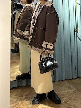 「アイテム（ブルゾン）」を使った、marina  さん（レディース・160cm・30代）の秋コーディネート