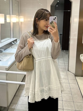 「ぽっちゃりスタッフ」｜marina  さん（レディース・102cm）の秋コーディネート