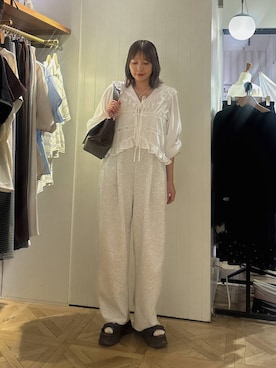 「アイテム（スウェットパンツ）」を使った、marina  さん（レディース・108cm・30代）の夏コーディネート