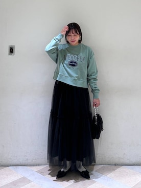 「アイテム（スウェット）」を使った、marina  さん（レディース・160cm・30代）の秋コーディネート