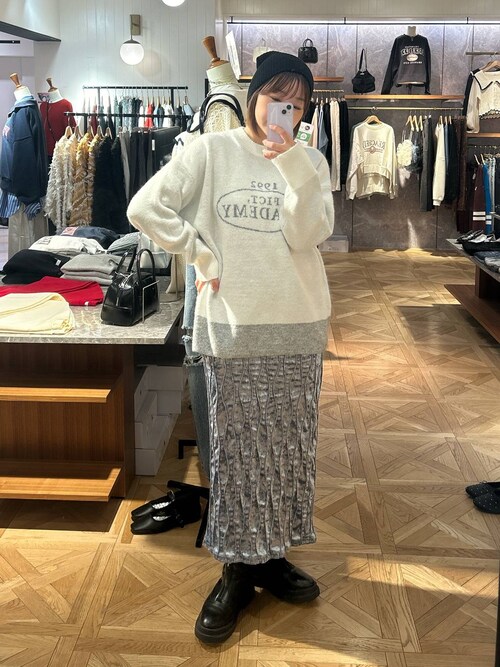 セール】ウネウネベロアスカート 146017（スカート）｜LOWRYS FARM