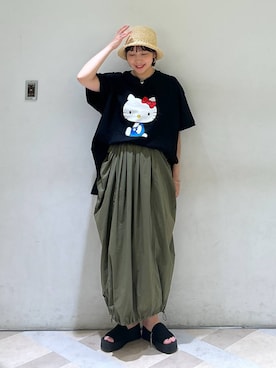 「アイテム（帽子）」を使った、marina  さん（レディース・160cm・30代）の夏コーディネート