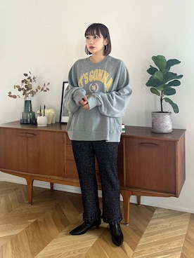 「高見え」｜「アイテム（モカシン/デッキシューズ）」を使った、marina  さん（レディース・162cm）の秋コーディネート