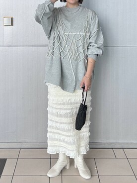 「アイテム（スウェット）」を使った、marina  さん（レディース・160cm・30代）の夏コーディネート