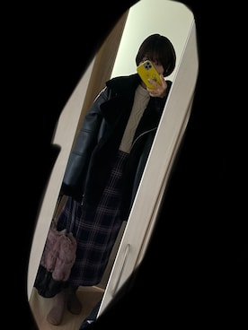 「sakishimatokyo（サキシマトーキョー）のアイテム（ニット/セーター）」を使った、しげさん（レディース・160cm）の冬コーディネート