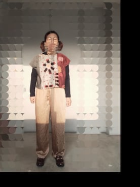 「Handmade（ハンドメイド）のアイテム（トップス）」を使った、えまさん（レディース・160cm）の春コーディネート