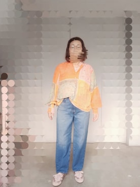 「no brand（ノーブランド）のアイテム（トップス）」を使った、えまさん（レディース・160cm）の春コーディネート