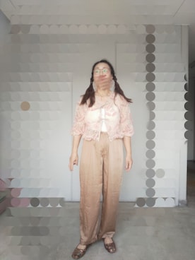 「ロングヘア」｜えまさん（レディース・160cm）の夏コーディネート