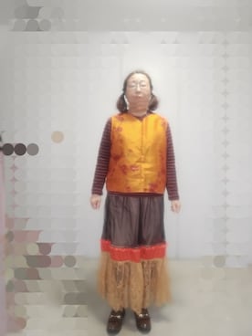 「Handmade（ハンドメイド）のアイテム（トップス）」を使った、えまさん（レディース・160cm）の春コーディネート