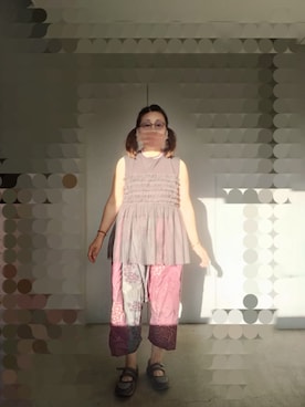 「Handmade（ハンドメイド）のアイテム」を使った、えまさん（レディース・160cm）の夏コーディネート
