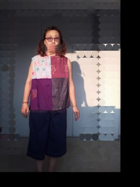 「Handmade（ハンドメイド）のアイテム」を使った、えまさん（レディース・160cm）の夏コーディネート