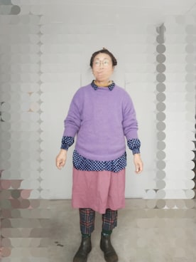 「no brand（ノーブランド）のアイテム」を使った、えまさん（レディース・160cm）の冬コーディネート