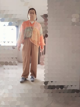 「no brand（ノーブランド）のアイテム（トップス）」を使った、えまさん（レディース・160cm）の春コーディネート