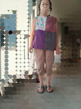 「Handmade（ハンドメイド）のアイテム（トップス）」を使った、えまさん（レディース・160cm）の秋コーディネート