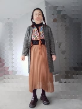 「no brand（ノーブランド）のアイテム（ベスト）」を使った、えまさん（レディース・160cm）の春コーディネート