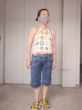 「SHEIN購入品」｜えまさん（レディース・160cm）の夏コーディネート