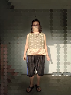 「Handmade（ハンドメイド）のアイテム」を使った、えまさん（レディース・160cm）の夏コーディネート