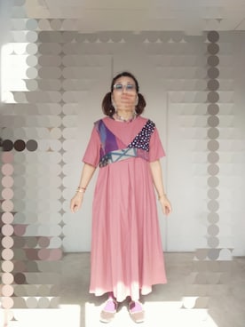 「Handmade（ハンドメイド）のアイテム（キャミソール、その他）」を使った、えまさん（レディース・160cm）の春コーディネート