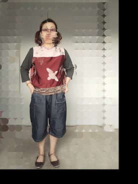 「GU（ジーユー）のアイテム（シューズ、ピンク系）」を使った、えまさん（レディース・160cm）の春コーディネート