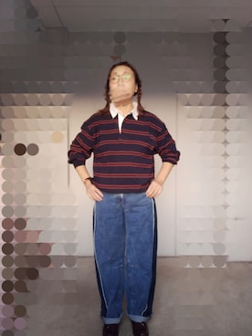 「ラガーシャツ」｜えまさん（レディース・160cm）の秋コーディネート