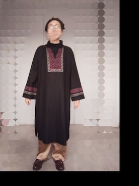 「アイテム（ワンピース）」を使った、えまさん（レディース・160cm）の冬コーディネート