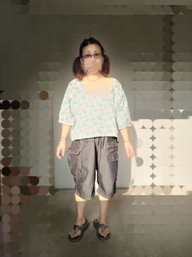 「Handmade（ハンドメイド）のアイテム」を使った、えまさん（レディース・160cm）の夏コーディネート