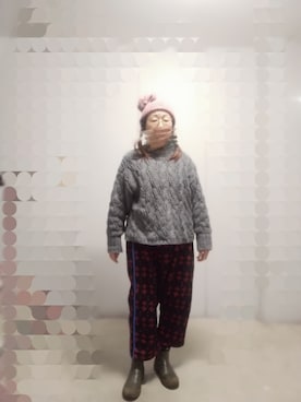 「Handmade（ハンドメイド）のアイテム」を使った、えまさん（レディース・160cm）の冬コーディネート
