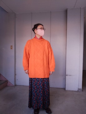 「Bifrost（ビフレスト）のアイテム」を使った、えまさん（レディース・160cm）の冬コーディネート