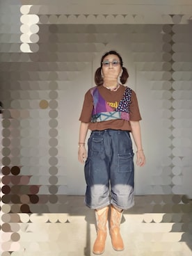 「Handmade（ハンドメイド）のアイテム（キャミソール、その他）」を使った、えまさん（レディース・160cm）の春コーディネート
