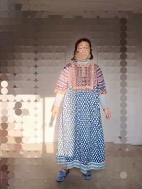 「Freada（フリーダ）のアイテム（ワンピース/ドレス）」を使った、えまさん（レディース・160cm）の春コーディネート