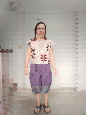「Handmade（ハンドメイド）のアイテム」を使った、えまさん（レディース・160cm）の夏コーディネート