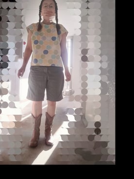 「アイテム（ブーツ）」を使った、えまさん（レディース・160cm）の夏コーディネート