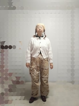 「アイテム（カーディガン/ボレロ）」を使った、えまさん（レディース・160cm）の冬コーディネート