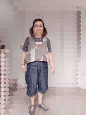 「Handmade（ハンドメイド）のアイテム」を使った、えまさん（レディース・160cm）の夏コーディネート