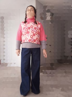 「Handmade（ハンドメイド）のアイテム」を使った、えまさん（骨格ナチュラル・レディース・160cm）の冬コーディネート