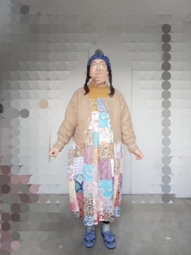 「no brand（ノーブランド）のアイテム（帽子）」を使った、えまさん（レディース・160cm）の冬コーディネート