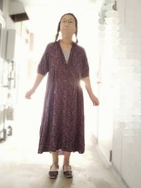 「アイテム（ワンピース）」を使った、えまさん（レディース・160cm）の秋コーディネート