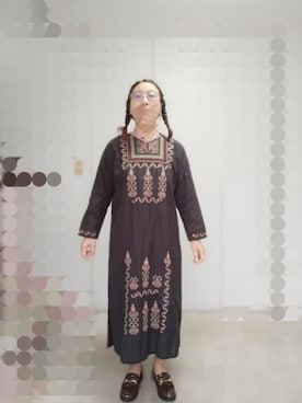 「FREAK'S STORE（フリークスストア）のアイテム（ワンピース、その他）」を使った、えまさん（レディース・160cm）の秋コーディネート
