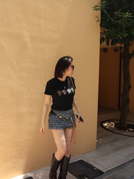 「FIG&VIPER（フィグアンドバイパー）のアイテム（パンツ）」を使った、FIG&VIPER_NOZOHAさん（レディース・165cm）の夏コーディネート