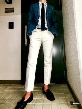 「Barbati（バルバッティ）のアイテム」を使った、湖太郎@商社ファッション男子さん（メンズ・177cm）の夏コーディネート