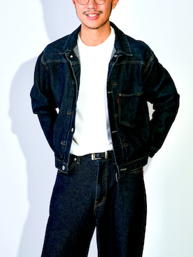 「Levi's（リーバイス）のアイテム（ジャケット/アウター）」を使った、湖太郎さん（メンズ・177cm）の夏コーディネート