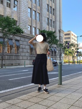 「UNIQLO U」｜りんりんさん（レディース・158cm）の夏コーディネート