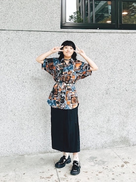 「古着女子」｜「アイテム（その他）」を使った、Rose Tsoさん（レディース・159cm）の夏コーディネート