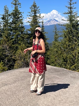 「CONVERSE（コンバース）のアイテム（ワンピース/ドレス）」を使った、Rose Tsoさん（レディース・160cm）の夏コーディネート